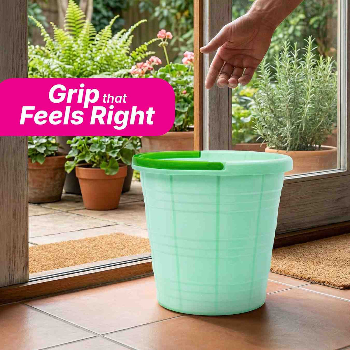 15 Litre Sacvin Bucket - Plastic Handle