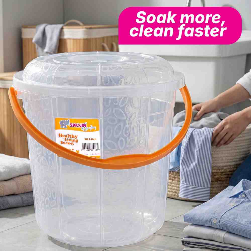 Milky Way 16 L Healthy Living Trans Bucket - 6 colour pack 12