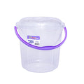 Healthy Living Transparent Bucket (Milky Way) - 13 Ltr - 6 colours pack of 12