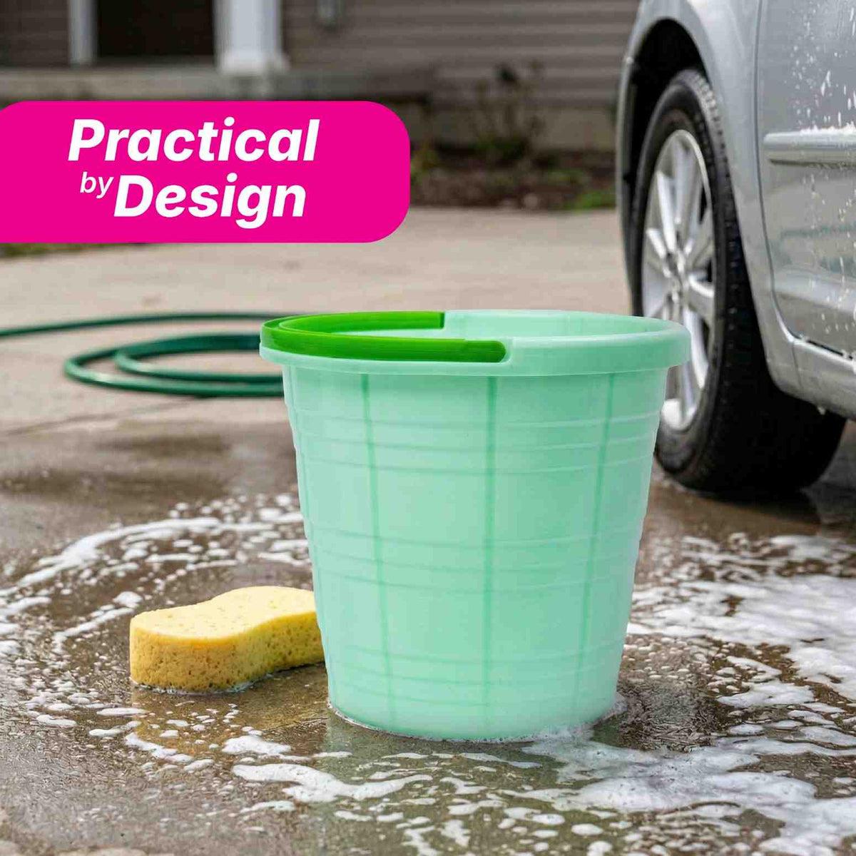 15 Litre Sacvin Bucket - Plastic Handle