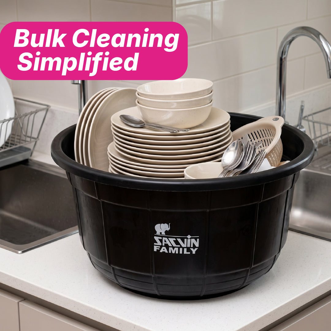 35 Ltr Sacvin Family Black Basin