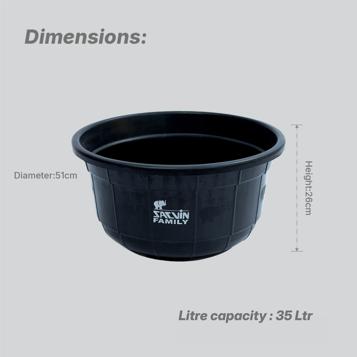 Family Basin - 35 Ltr