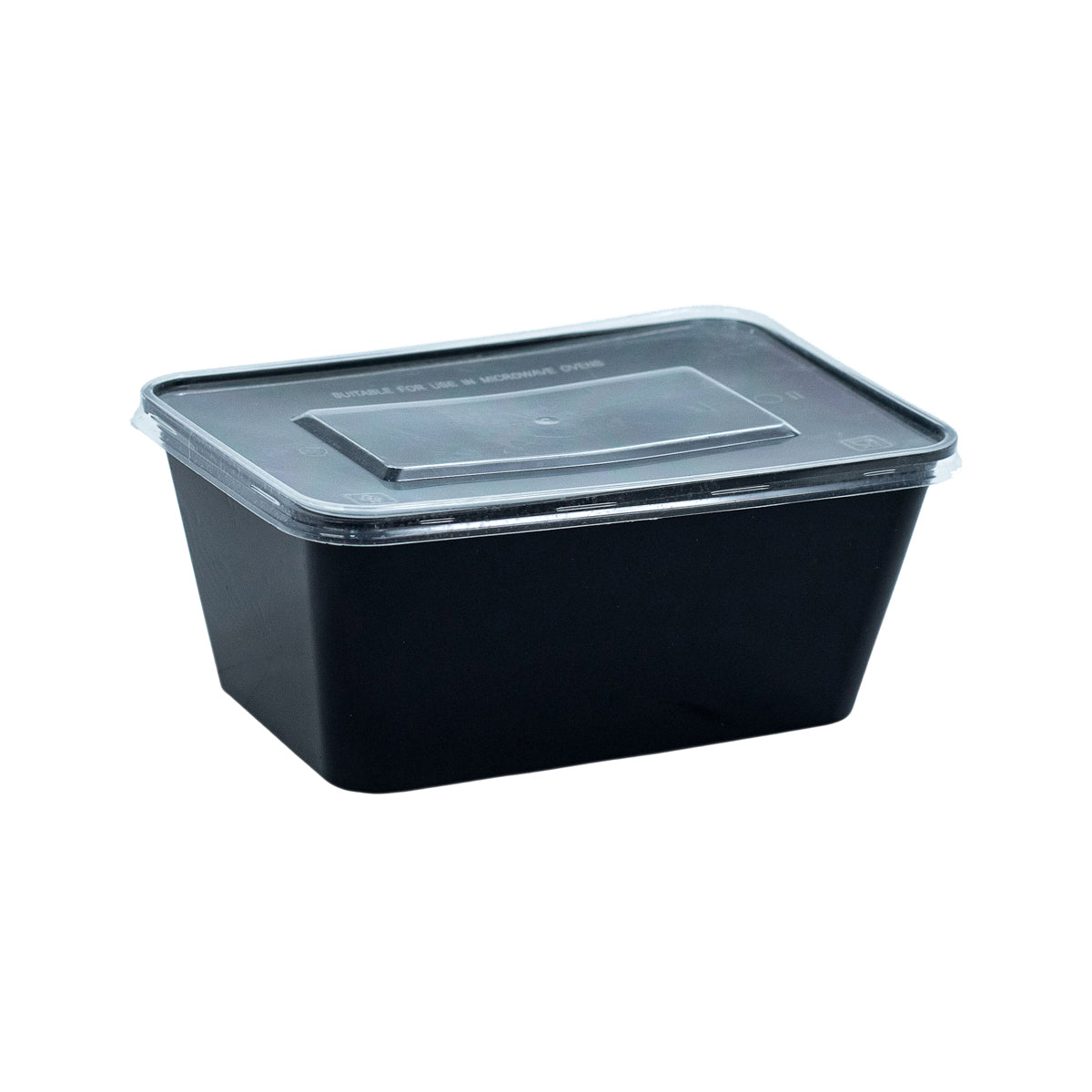 Take Away 1000 ml Container black Bottom including Trans Cover (TK)