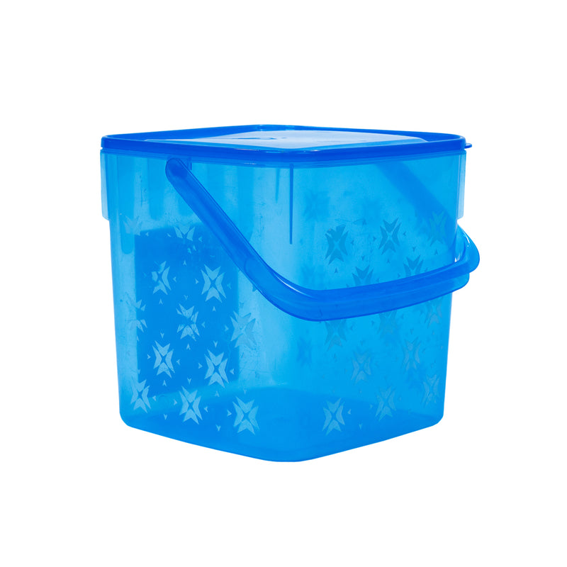 10 Ltr Super Storer Colour Transparent Pack of 12 - Printed