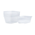 Take away Container 1000 ml - Trans Bottom & Cover (100 pack)