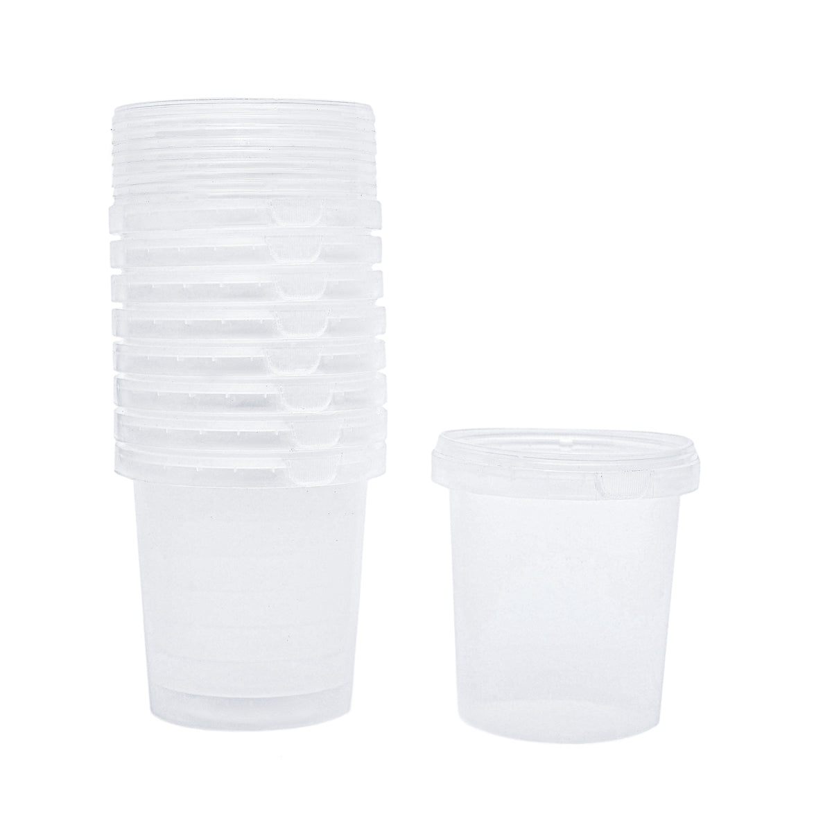 Tamper Proof Container Bttm inc Cover - trans - 1 Ltr