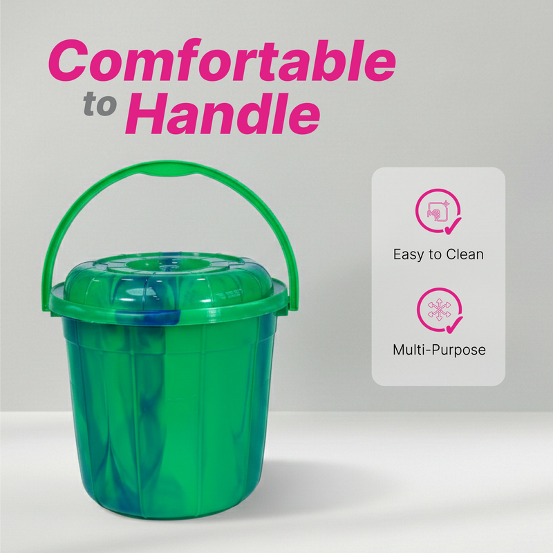 9 Ltr Kampala Bucket Plastic Handle (SL) KIT