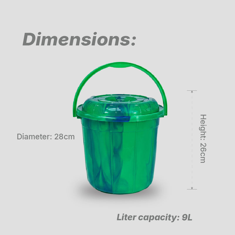15 Litre Sacvin Bucket - Plastic Handle