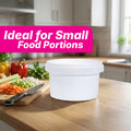 Tamper Proof Container Bottom INC Cover White - 1/2 Ltr