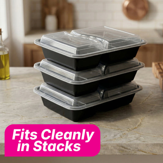 Compartment Container - Black