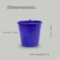 Star 11 Liter Open Bucket - Iron Handle