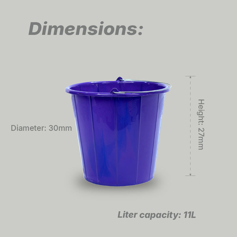 Star 11 Liter Open Bucket - Iron Handle