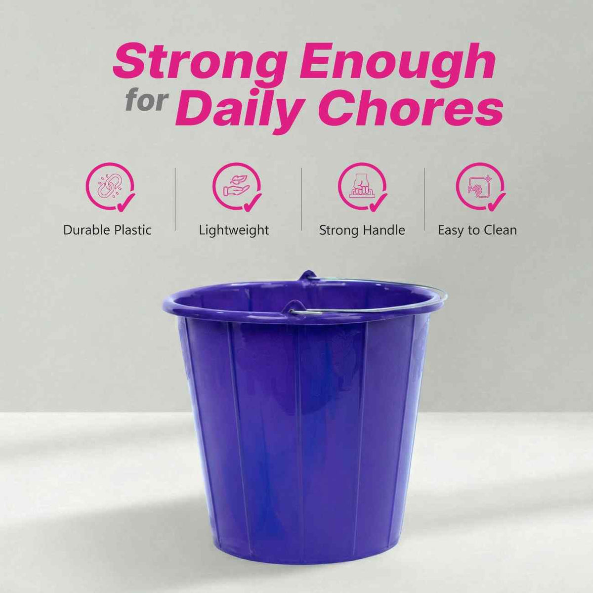 Star 11 Liter Open Bucket - Iron Handle