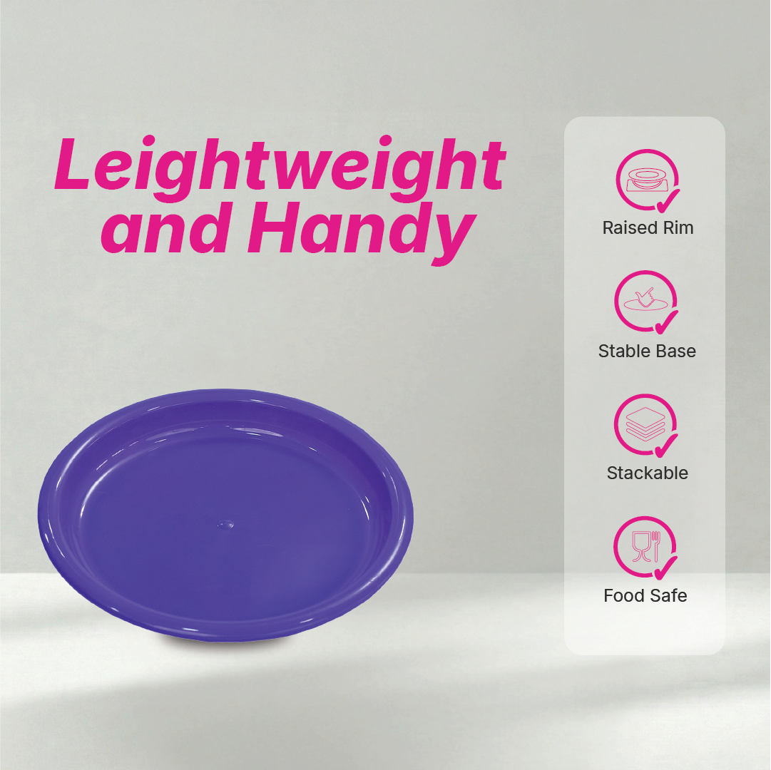 Bobby Plate - Solid Colour