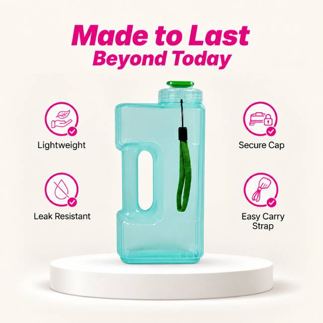 Boxy Water Bottle - 1.5 Ltr