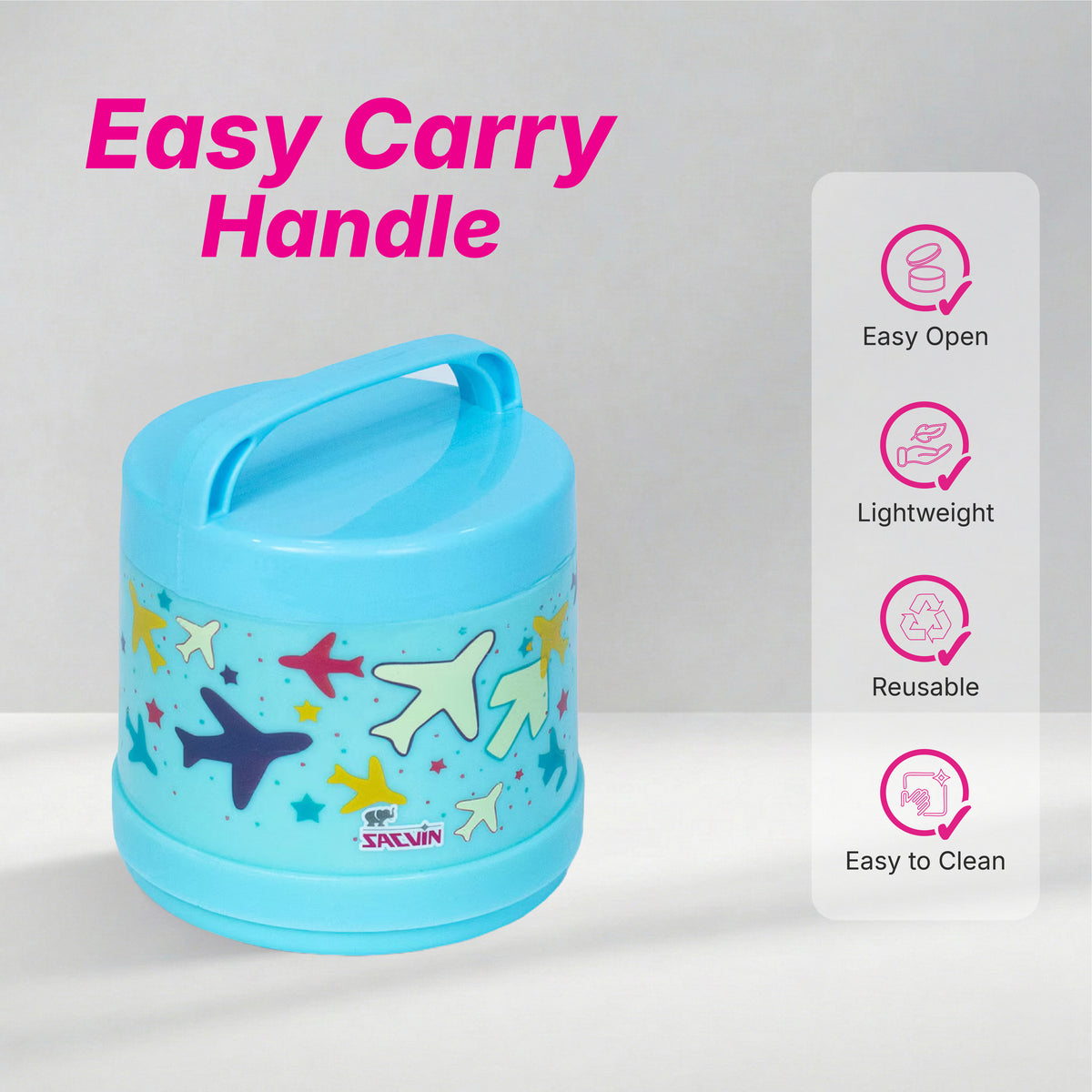 Break Time Food Flask - Solid Colour - 960 ml