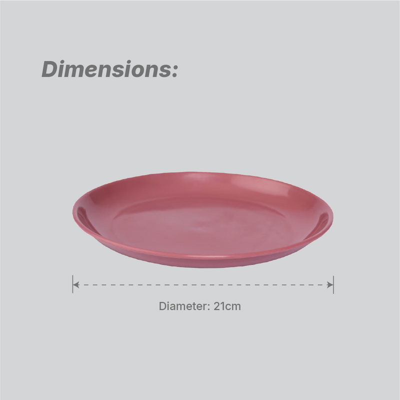 Dining Side Plate - Prenium - Solid Colour - 8 Inches