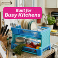 Double Decker Dish Rack - Solid Colour - 2 Layers