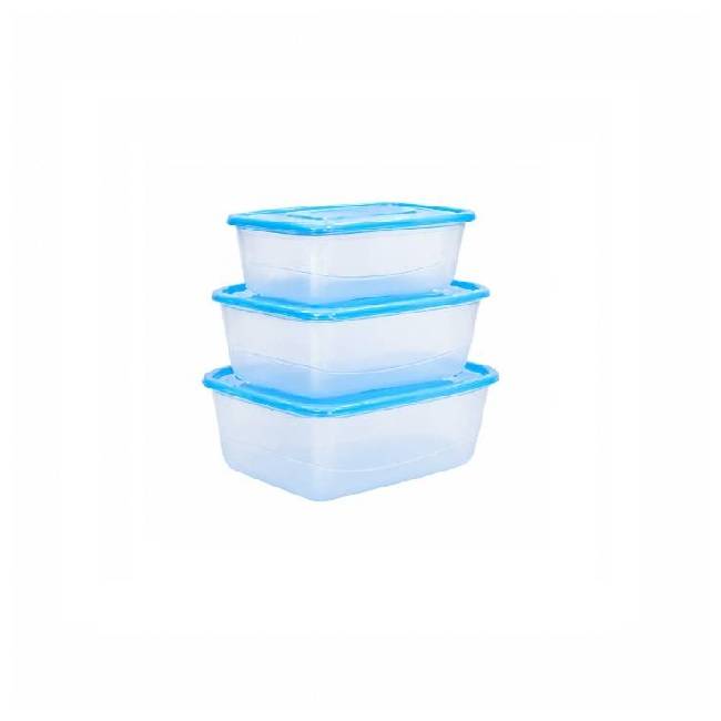 Essential Container 3 Piece (900 ml, 1.4 Ltr, 2.4 Ltr)