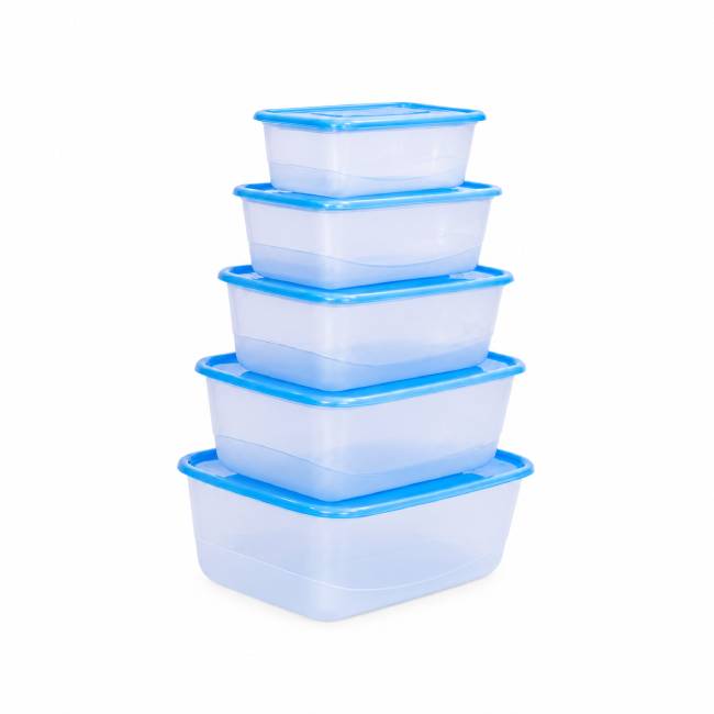 Essential Container 5 Piece (900 ml, 1.4 Ltr, 2.4 Ltr, 3.2 Ltr, 4.5 Ltr)