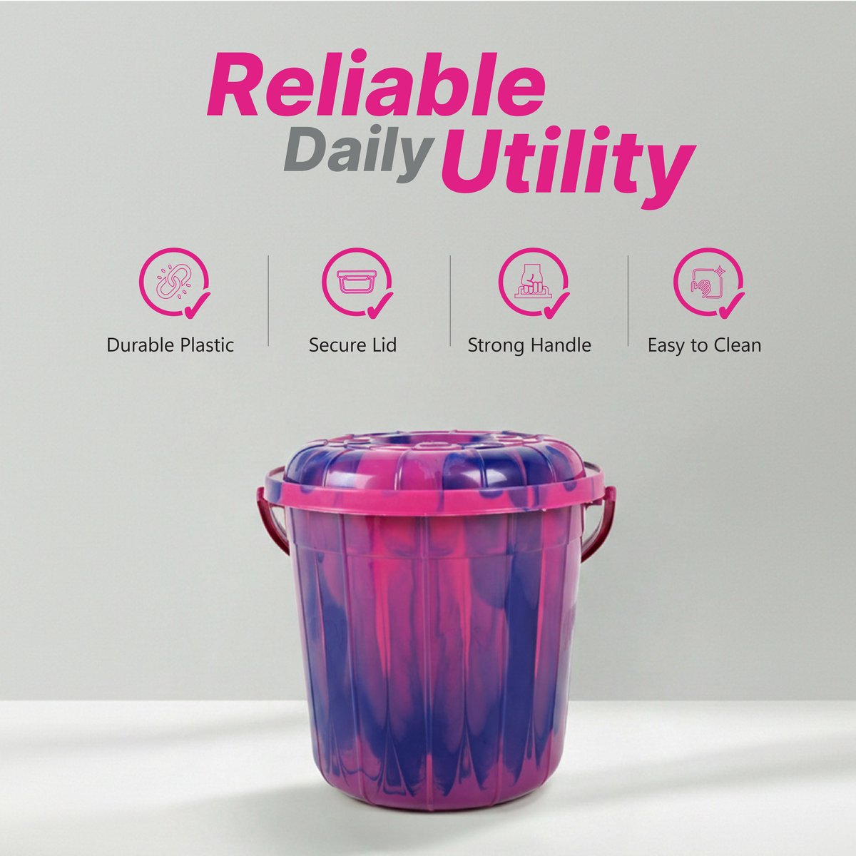 Healthy Living Bucket - 13 Ltr Double Colour
