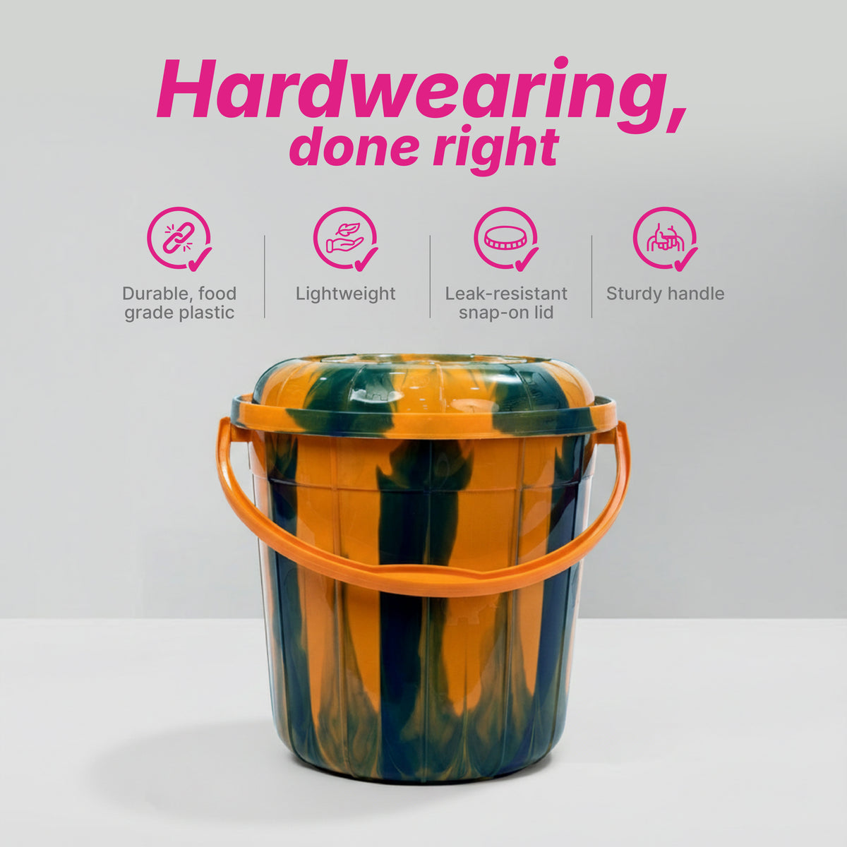 Healthy Living Bucket - 21 Ltr Double Colour