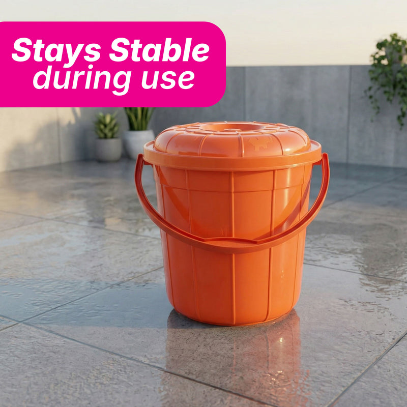 Healthy Living Bucket (Elephant) - 13 Ltr - 6 Colours Pack of 12