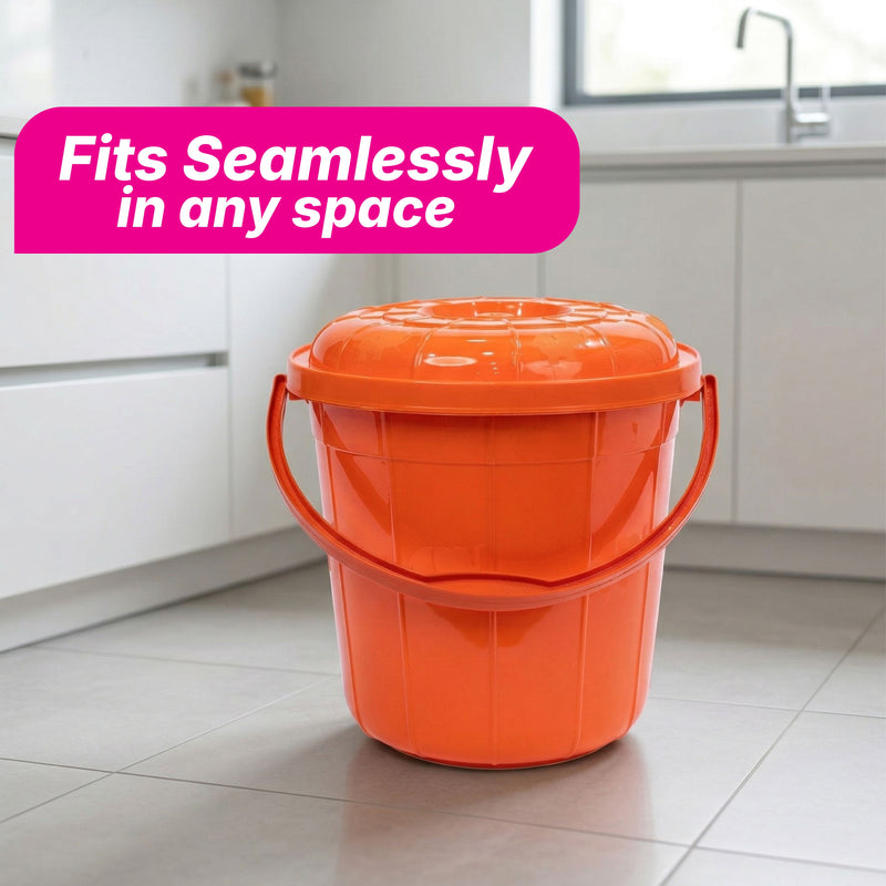Healthy Living Bucket (Elephant) - 13 Ltr - 6 Colours Pack of 12
