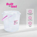 Healthy Living Trans Bucket(triangles) - 9 Ltr - 6 colour pack 12