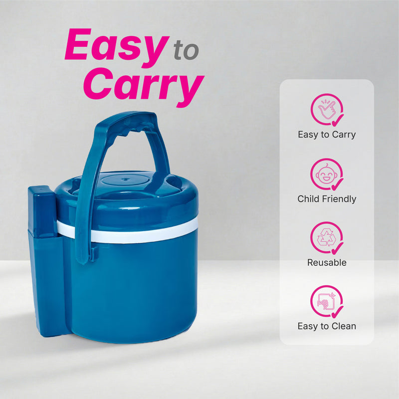 Lunch Time with Cutlery - Solid Colour - 720 ml