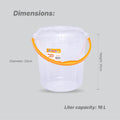 Milky Way 16 L Healthy Living Trans Bucket - 6 colour pack 12