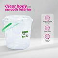 Healthy Living Trans Bucket(triangles) - 1 Ltr - 6 colour pack 72