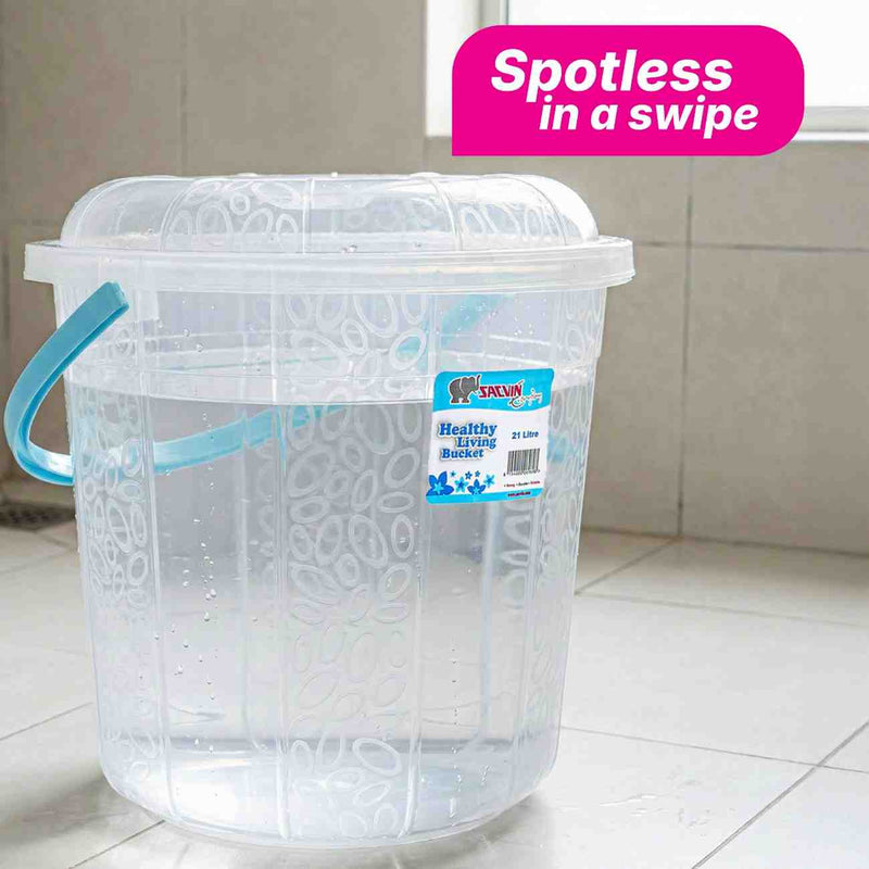 Milky Way 21 L Healthy Living Trans Bucket - 6 color pack 12