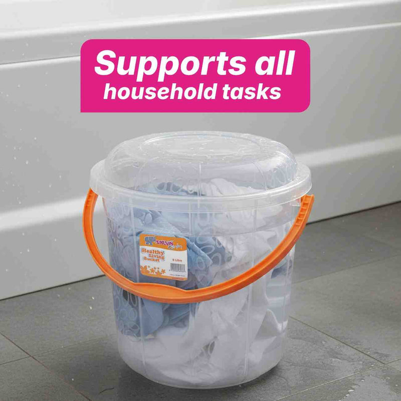 Milky Way 9 L Healthy Living Trans Bucket - 6 colour pack 12