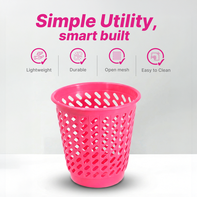 Morocco Waste Basket - Solid Colour - 7 Ltr