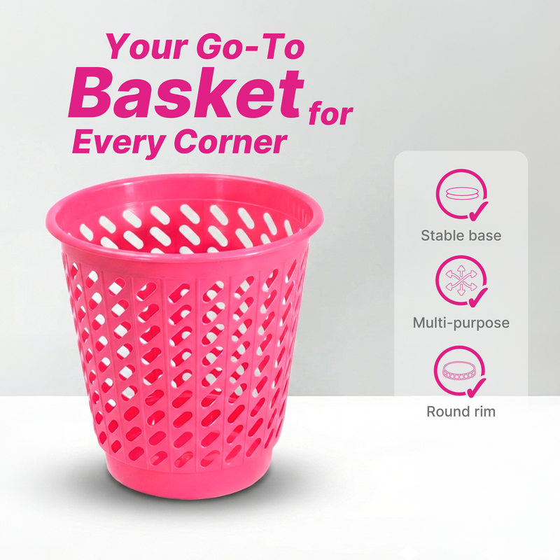 Morocco Waste Basket - Solid Colour - 7 Ltr