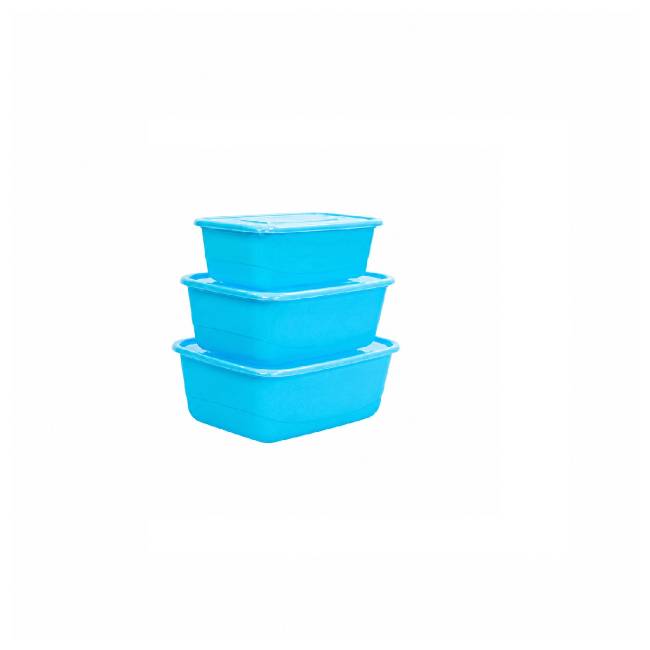 Essential Container 3 Piece (900 ml, 1.4 Ltr, 2.4 Ltr)