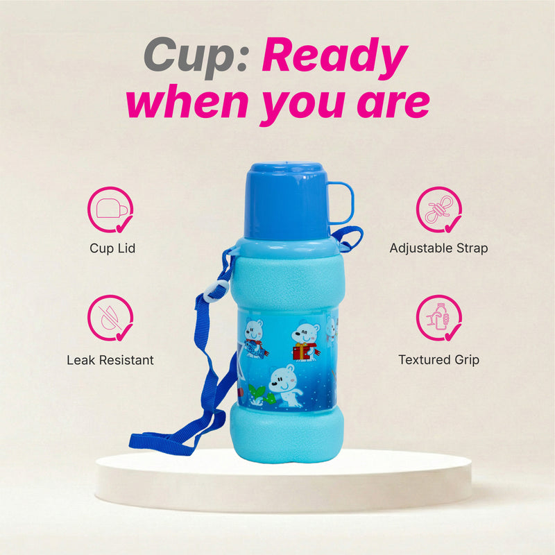 Oval Water Bottle - Solid Colour - 600 ml