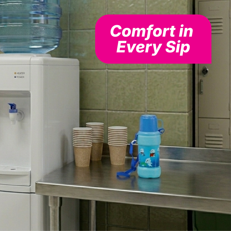 Oval Water Bottle - Solid Colour - 600 ml