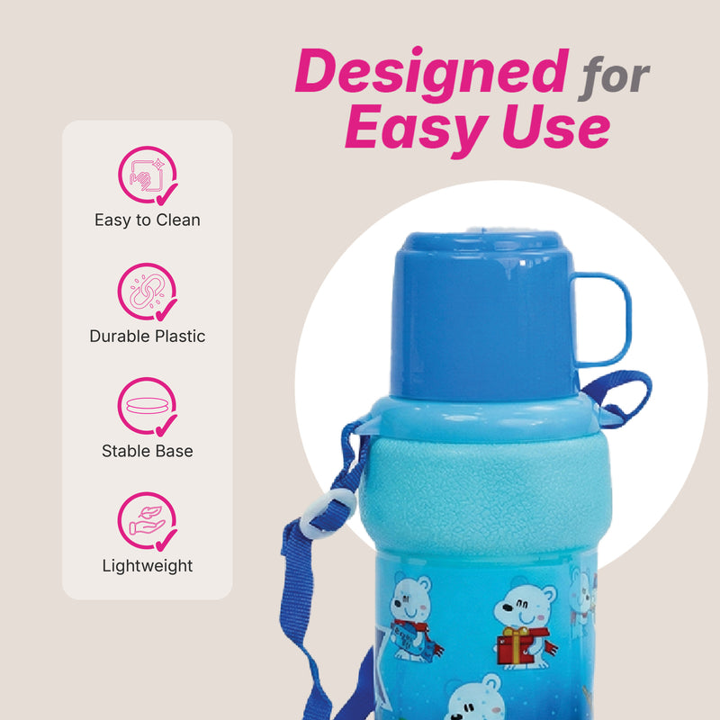 Oval Water Bottle - Solid Colour - 600 ml
