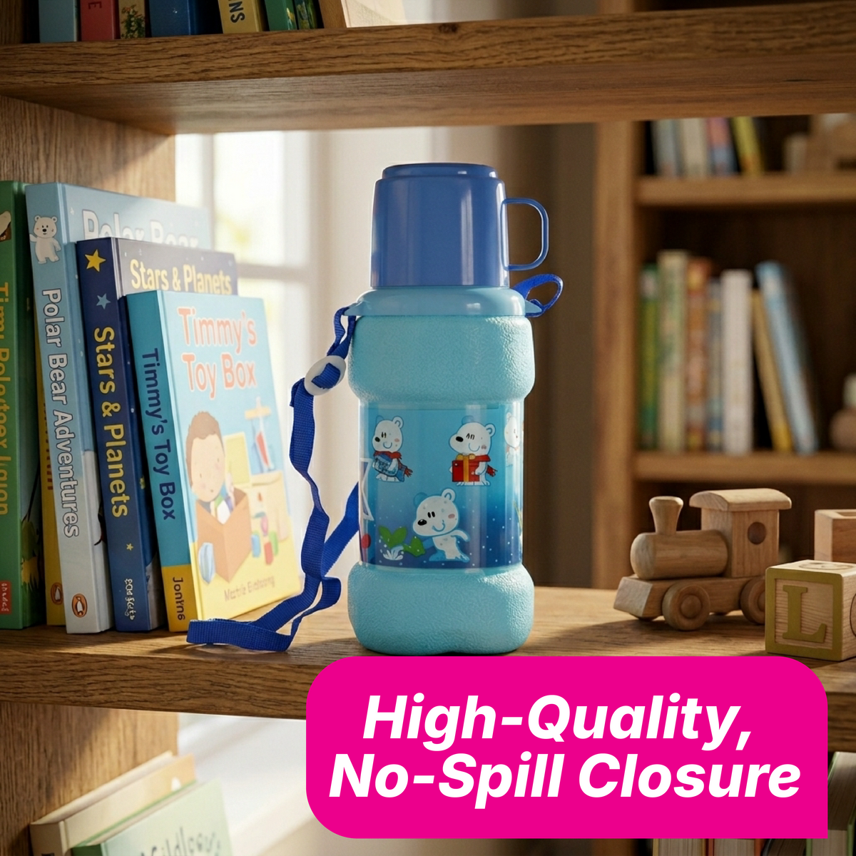 Oval Water Bottle - Solid Colour - 600 ml