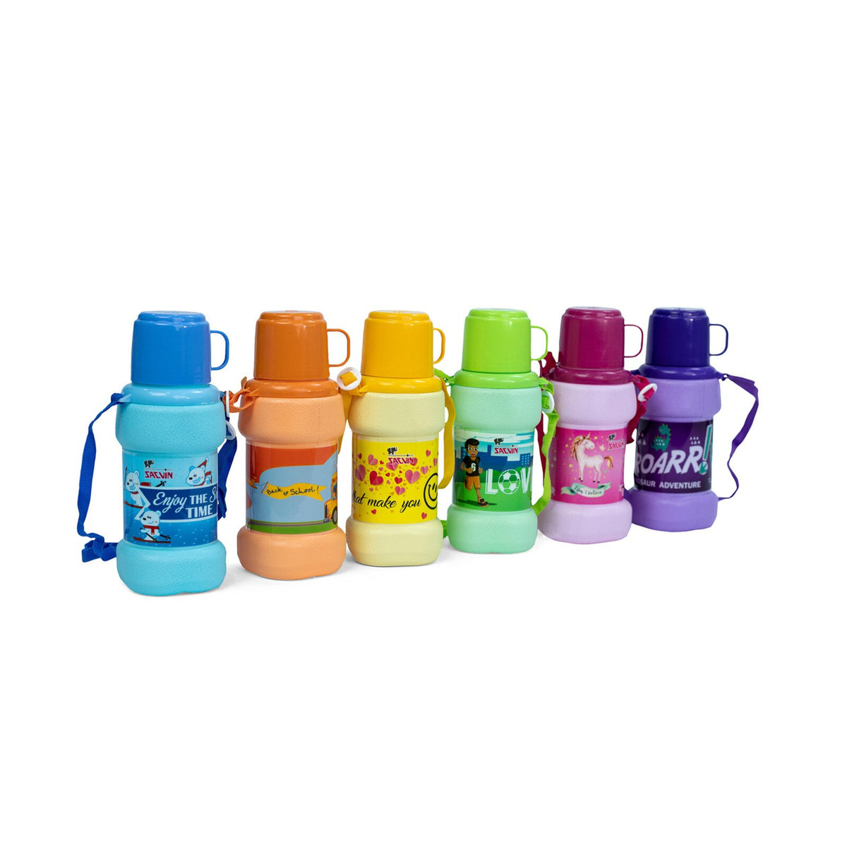 Oval Water Bottle - Solid Colour - 600 ml