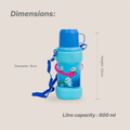 Oval Water Bottle - 600 ml