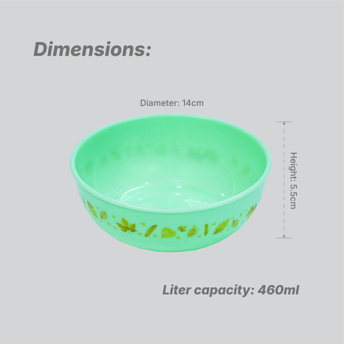 Premium Dining Set Dinner Bowl - Colour - Pack of 6