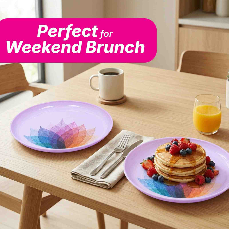 Premium Dining Set Dinner Plate - Colour - Pack of 6