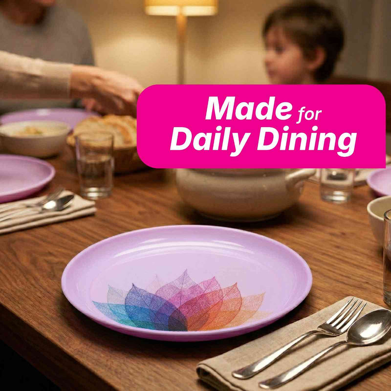 Premium Dining Set Dinner Plate - Colour - Pack of 6