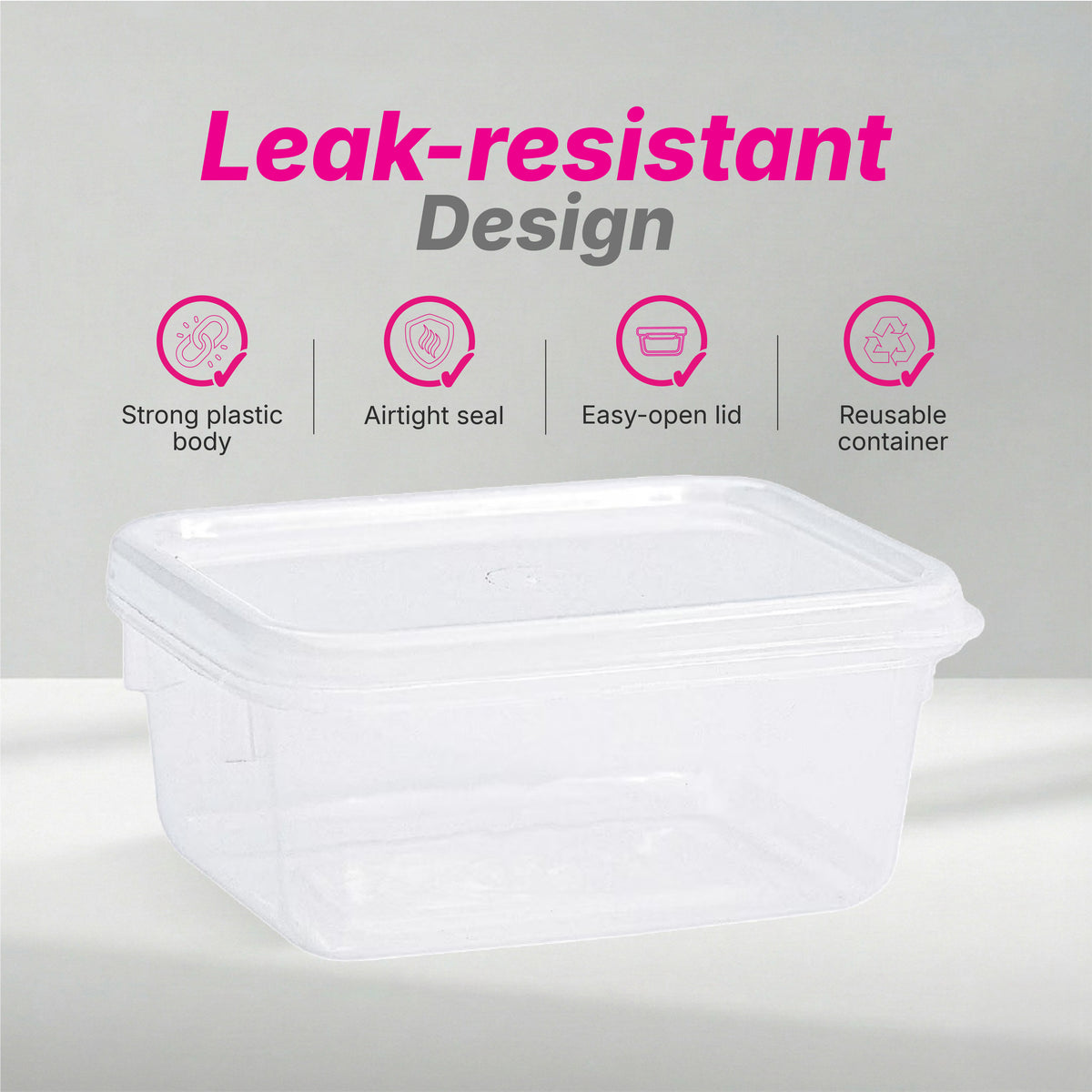 Sacvin 150 ml Rectangle Container