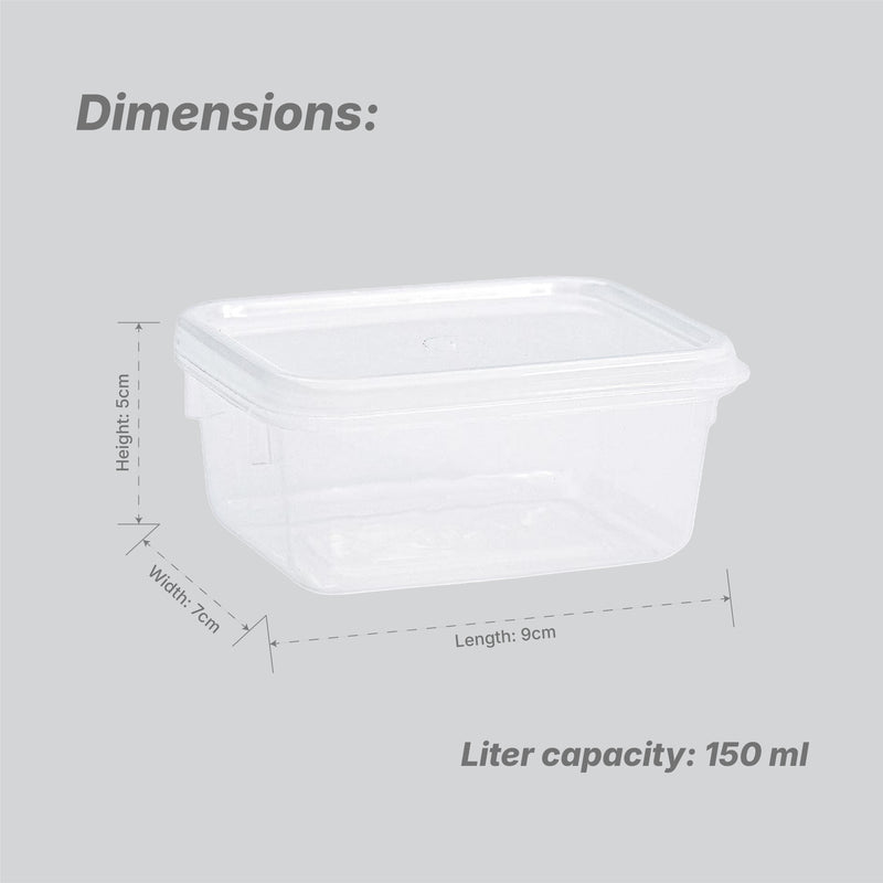 Sacvin 150 ml Rectangle Container