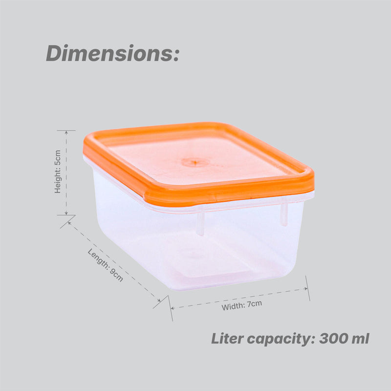 Sacvin 150 ml Rectangle Container Bottom Including Colour Cover