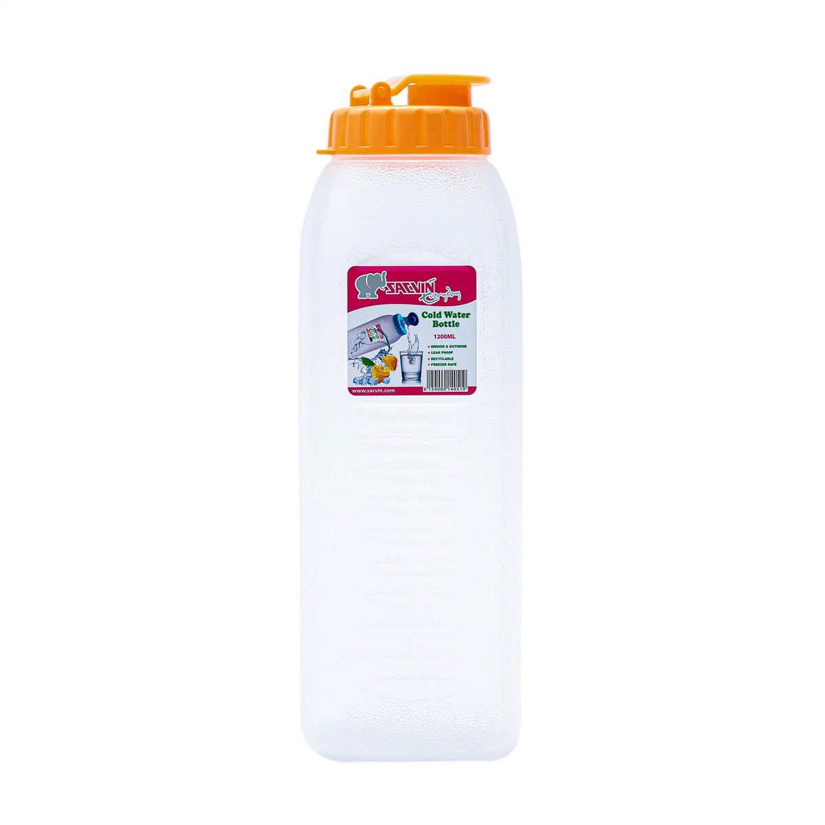 Cold Water Bottle - Clear - 1.2 Ltr